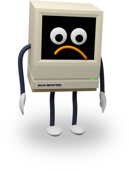 Sad computer